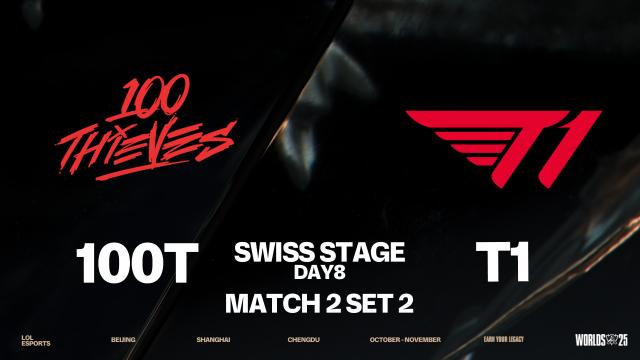 [100T vs T1] 2세트 / 2025 월드 챔피언십 스위스 스테이지 DAY8 | SOOP VOD