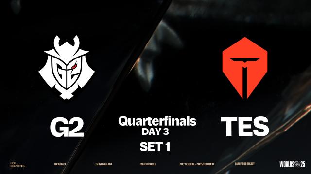 [G2 vs TES] 1세트 / 2025 월드 챔피언십 녹아웃 스테이지 DAY3 8강 | SOOP VOD