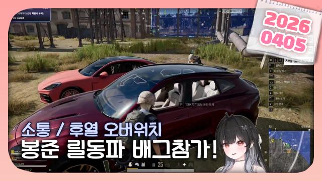 [하데스] 봉준의 릴동파 배그 콘텐츠 참가! + 후열옵치
