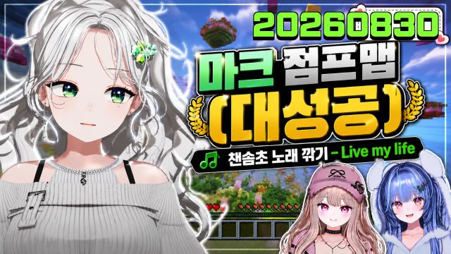 🌱｜[하데스] 솜챈과 함께 하는 마크 점프맵 / 노래 깎기