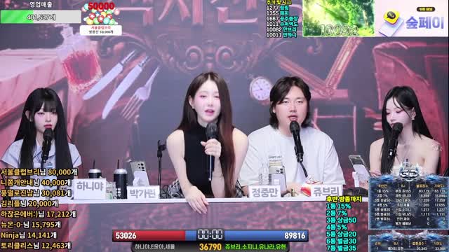 [클립] 박가린님[]에게 별풍선 5791개 선물