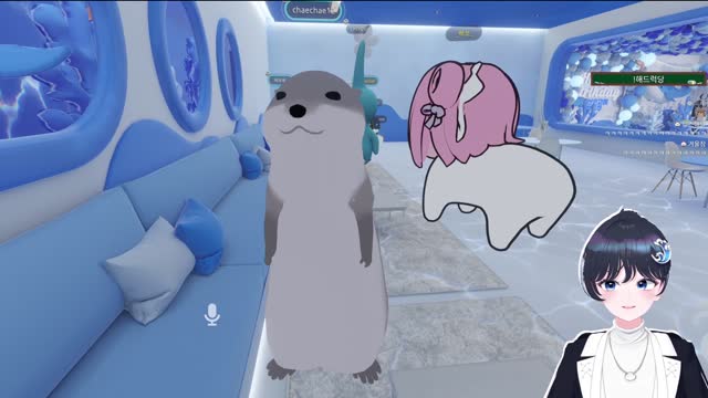 [캐치]고래상사 사원들과 진득한 뽀뽀