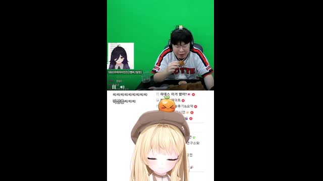 [캐치]연토리뿡치) 왜 장갑 안 낀 손으로 치킨을 드시고 계신 건가요? / 띵귤님 반응